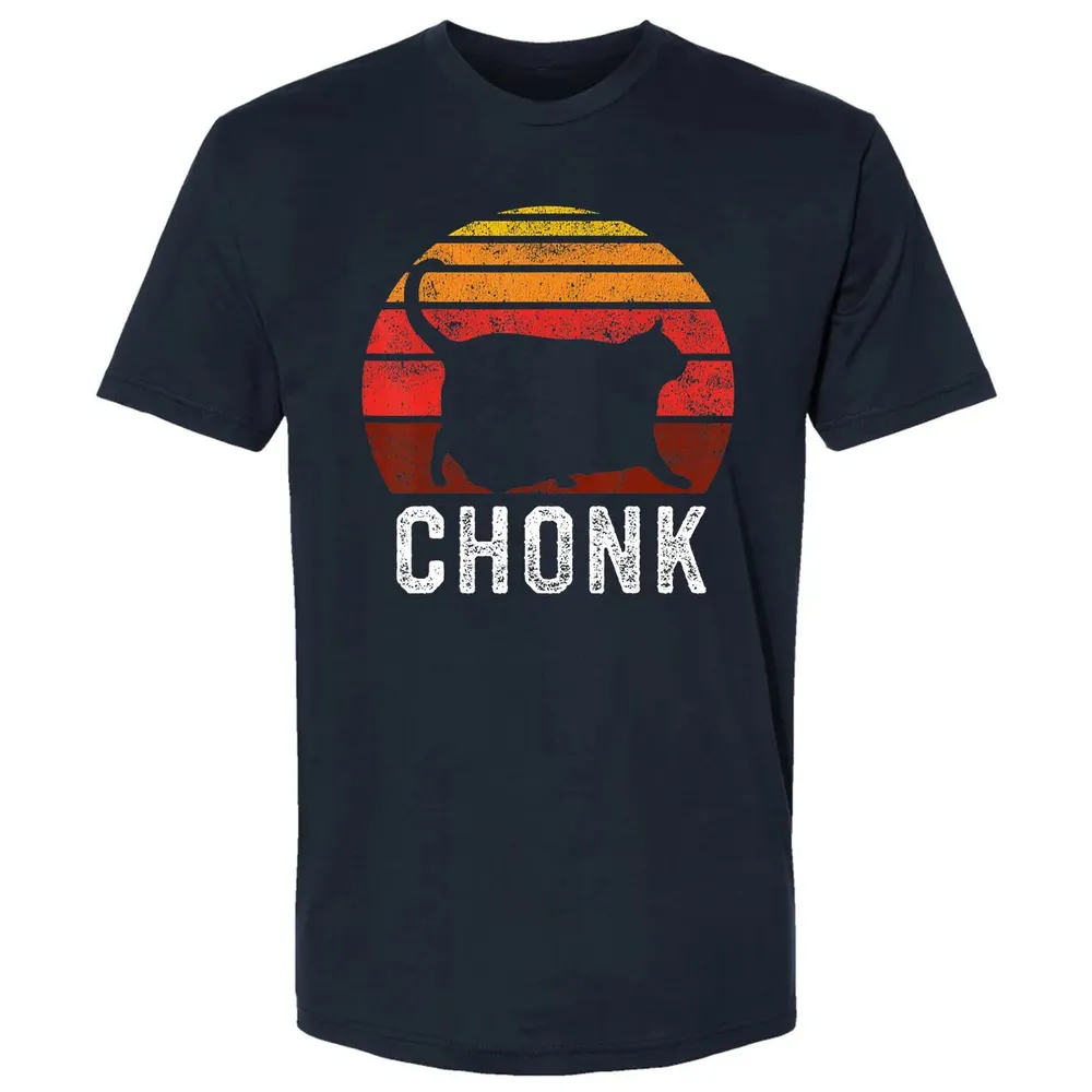 Funny Fat Cats Meme, Chonk Cat Premium Unisex T-shirt - 2