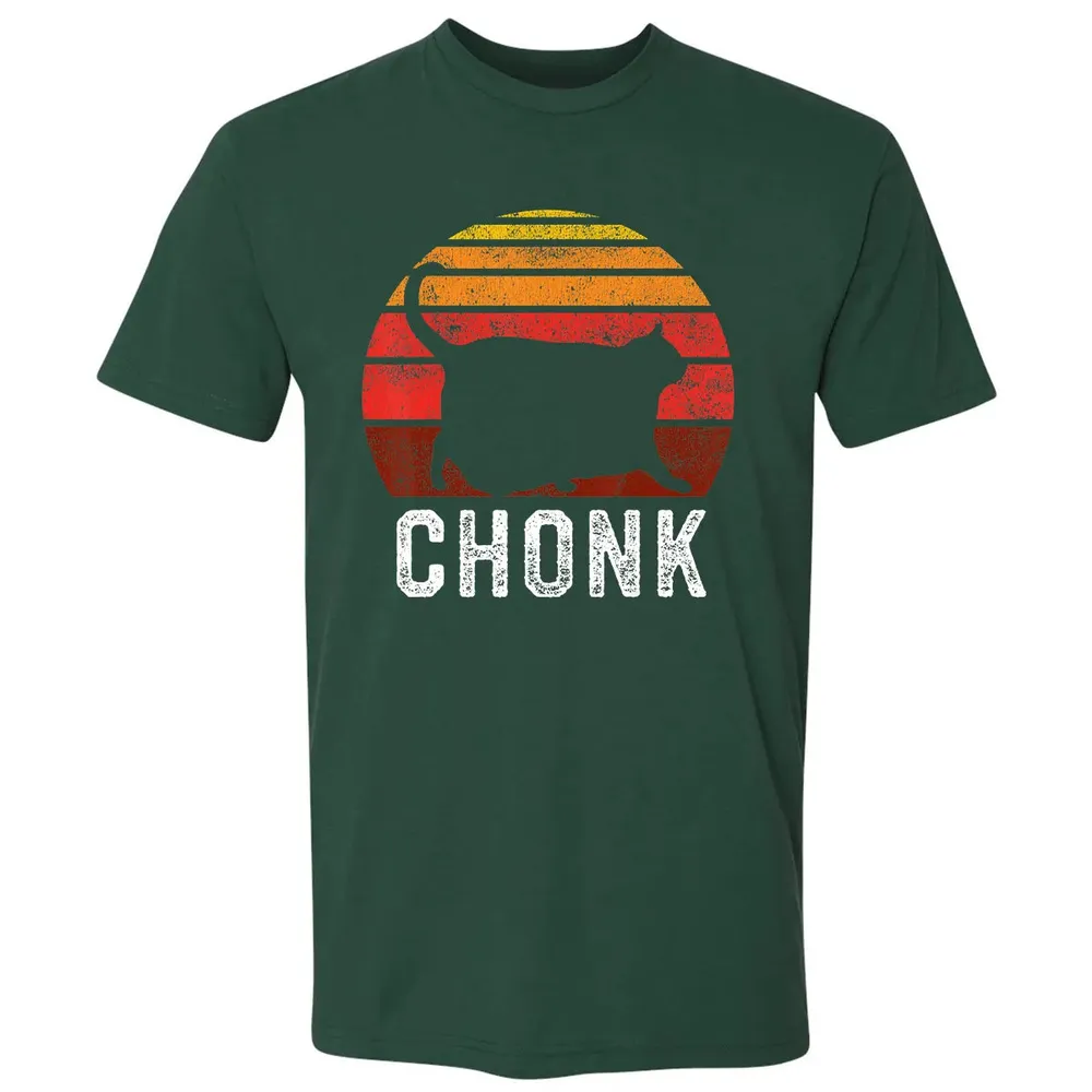 Funny Fat Cats Meme, Chonk Cat Premium Unisex T-shirt - 12