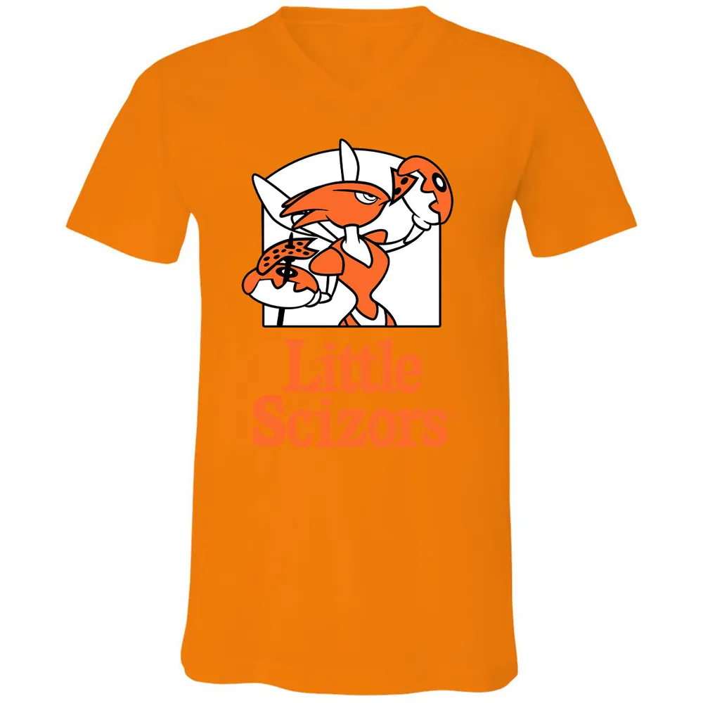 Unisex V-neck T-shirt - MAR85384 - Orange - 11