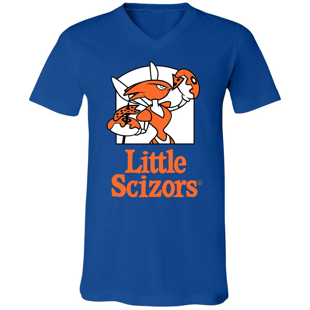 Unisex V-neck T-shirt - MAR85384 - True Royal - 4