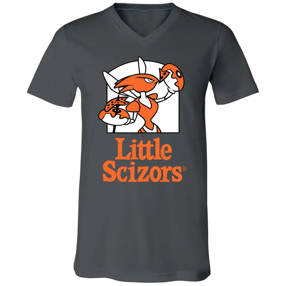 Unisex V-neck T-shirt - MAR85384 - Asphalt - 12