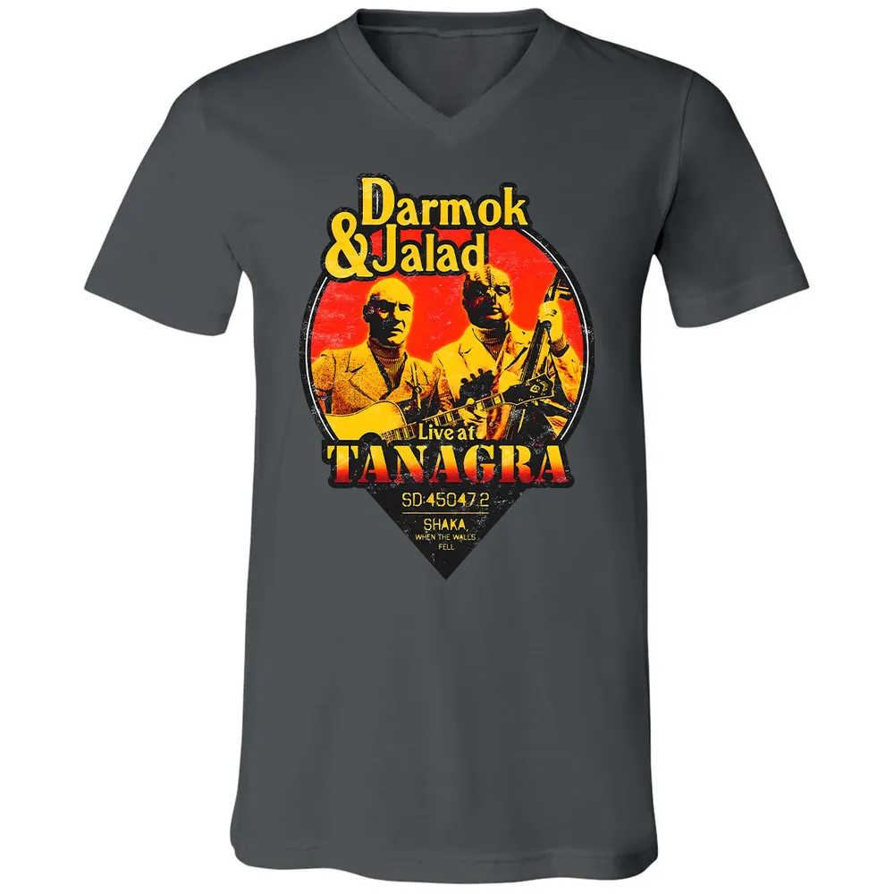 Unisex V-neck T-shirt - 4TV74EF4 - Asphalt - 12