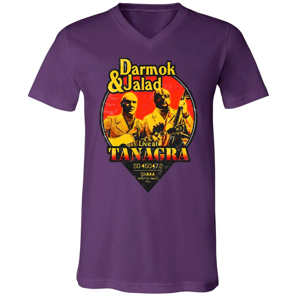 Unisex V-neck T-shirt - 4TV74EF4 - Team Purple - 2