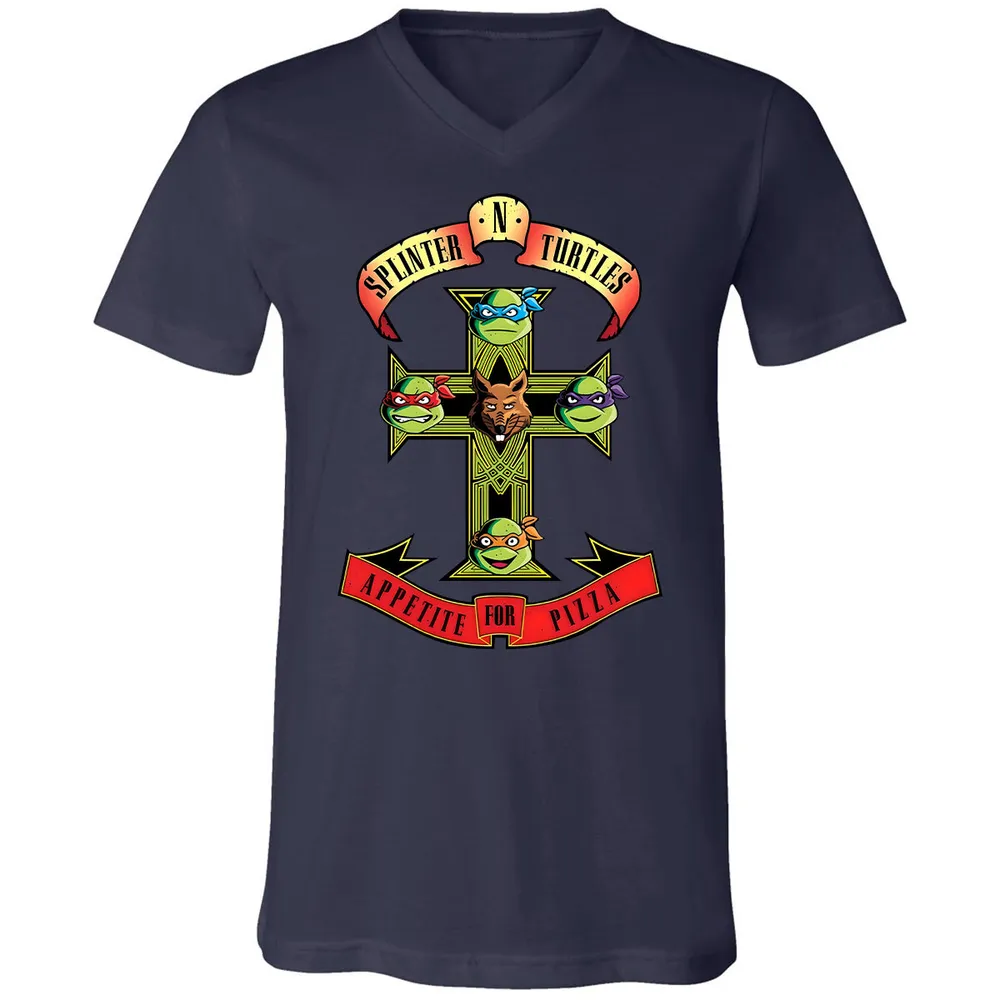 Unisex V-neck T-shirt - XPBY2S28 - Navy - 2