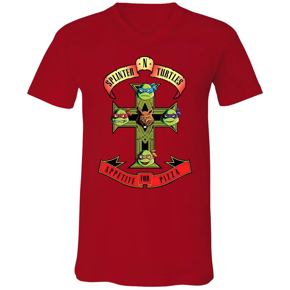 Unisex V-neck T-shirt - XPBY2S28 - Red - 3