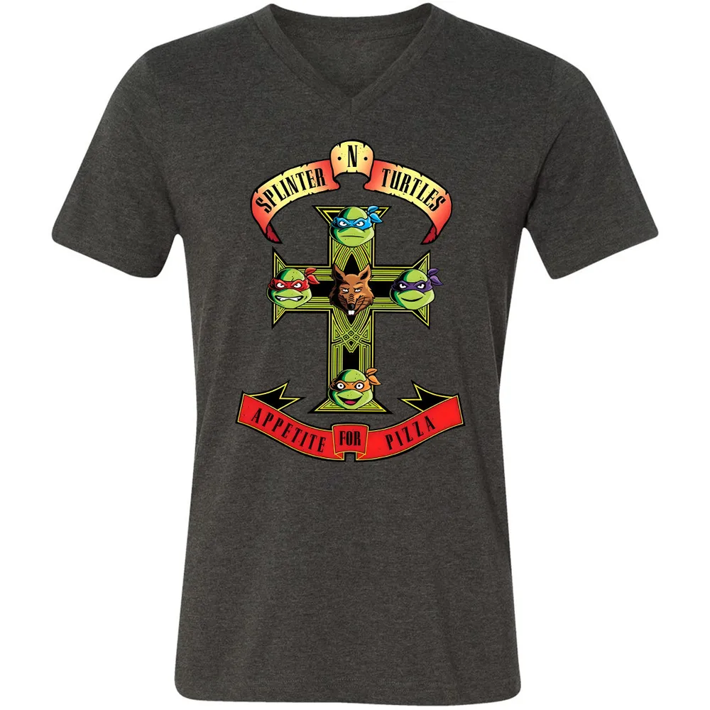 Unisex V-neck T-shirt - XPBY2S28 - Dark Grey Heather - 8