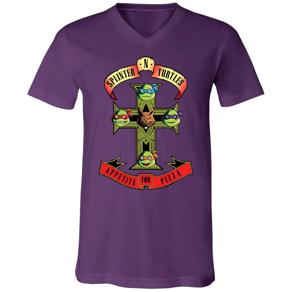Unisex V-neck T-shirt - XPBY2S28 - Team Purple - 9