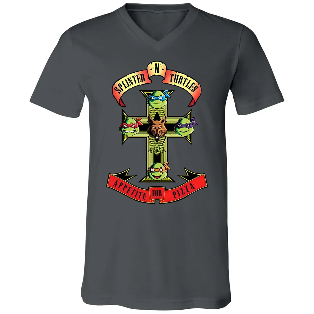 Unisex V-neck T-shirt - XPBY2S28 - Asphalt - 12