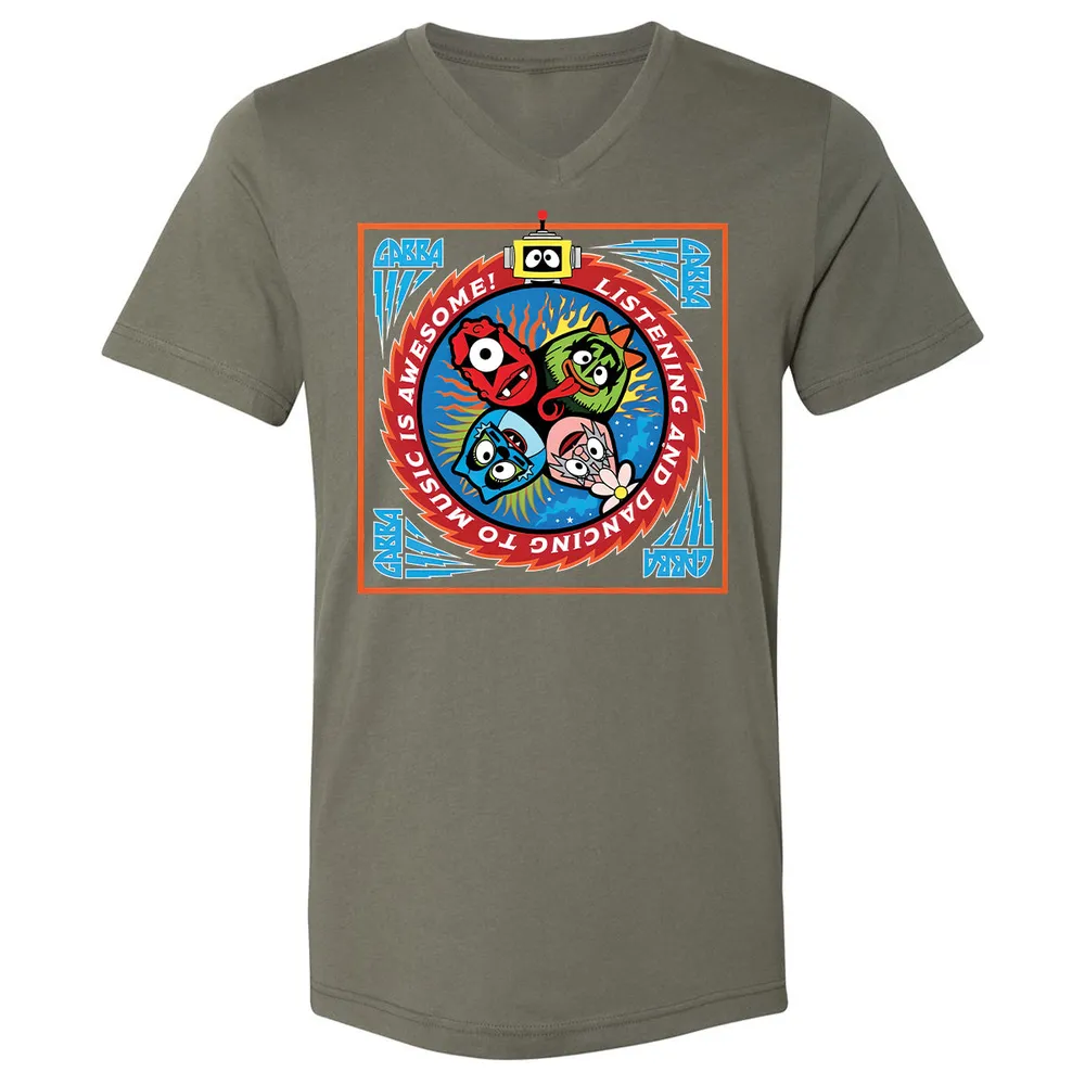 Listening and Dancing Yo Gabba Gabba! - Military Green - 10