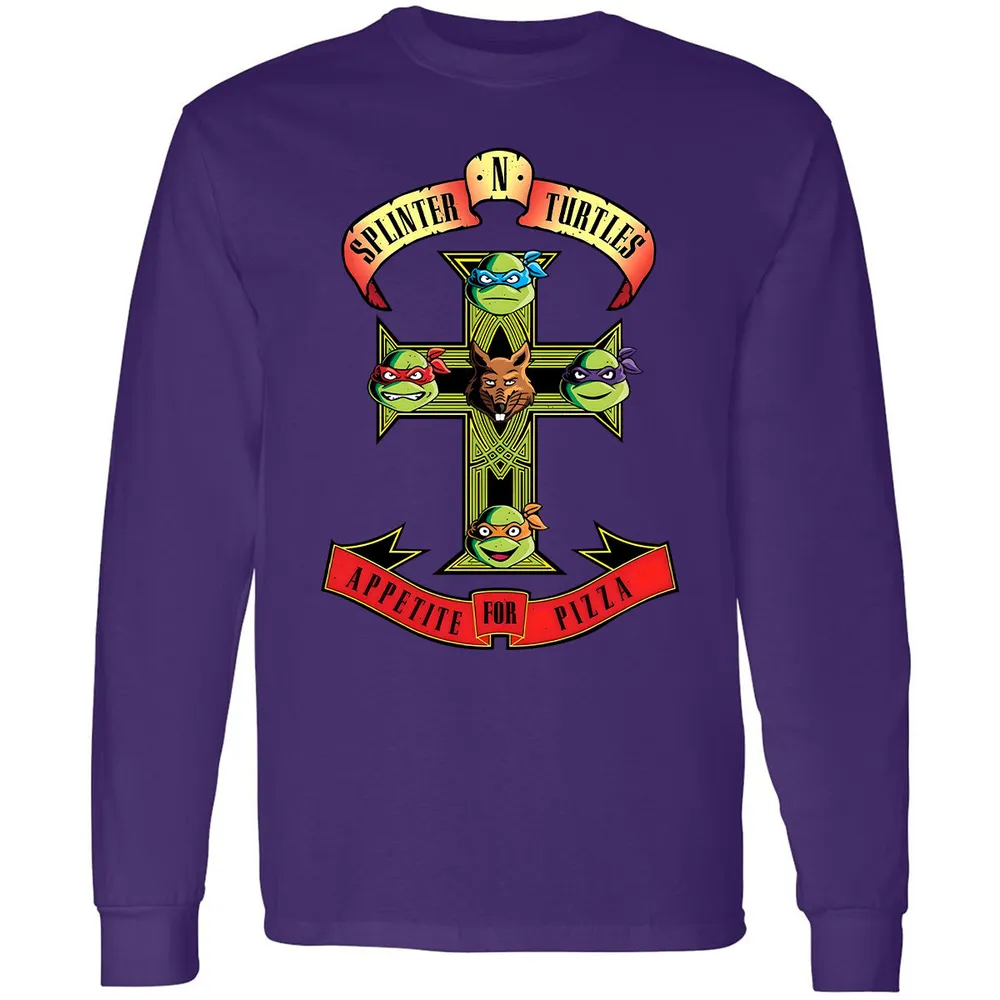 Long Sleeve T-Shirt - P5DT8JWJ - Purple - 13