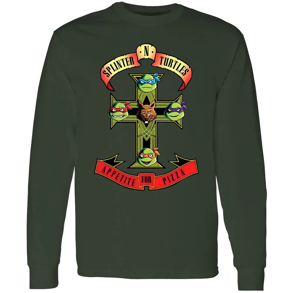 Long Sleeve T-Shirt - P5DT8JWJ - Forest Green - 4