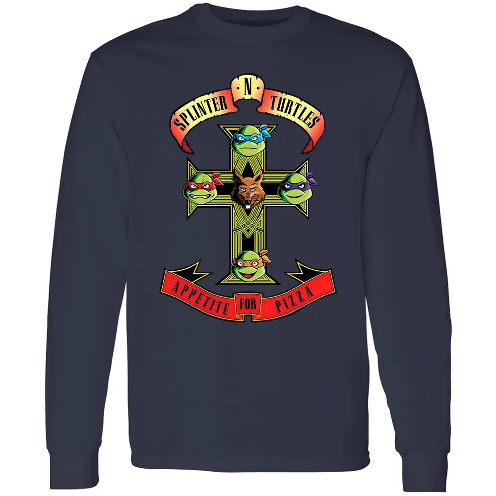 Long Sleeve T-Shirt - P5DT8JWJ - Navy - 2
