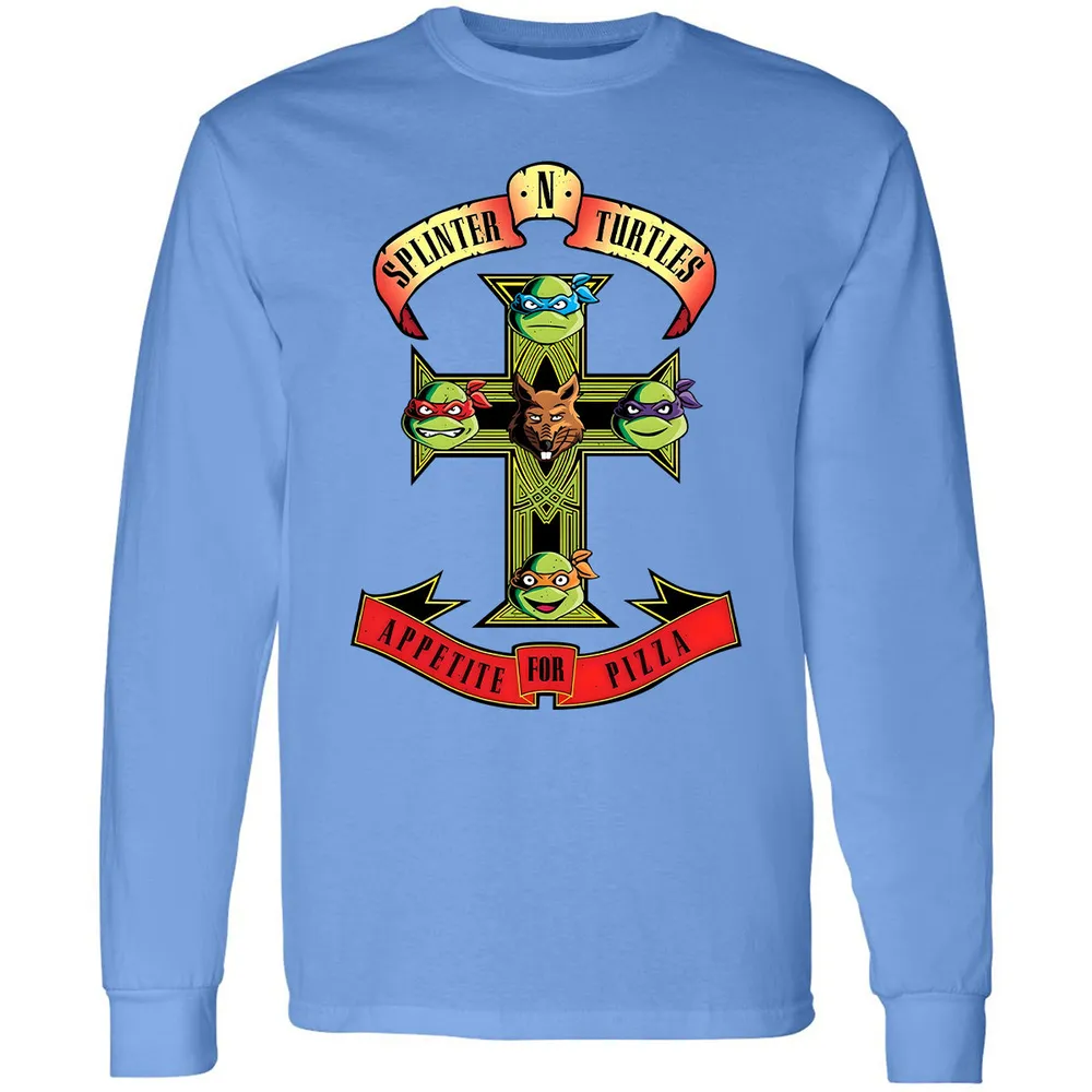 Long Sleeve T-Shirt - P5DT8JWJ - Carolina Blue - 12
