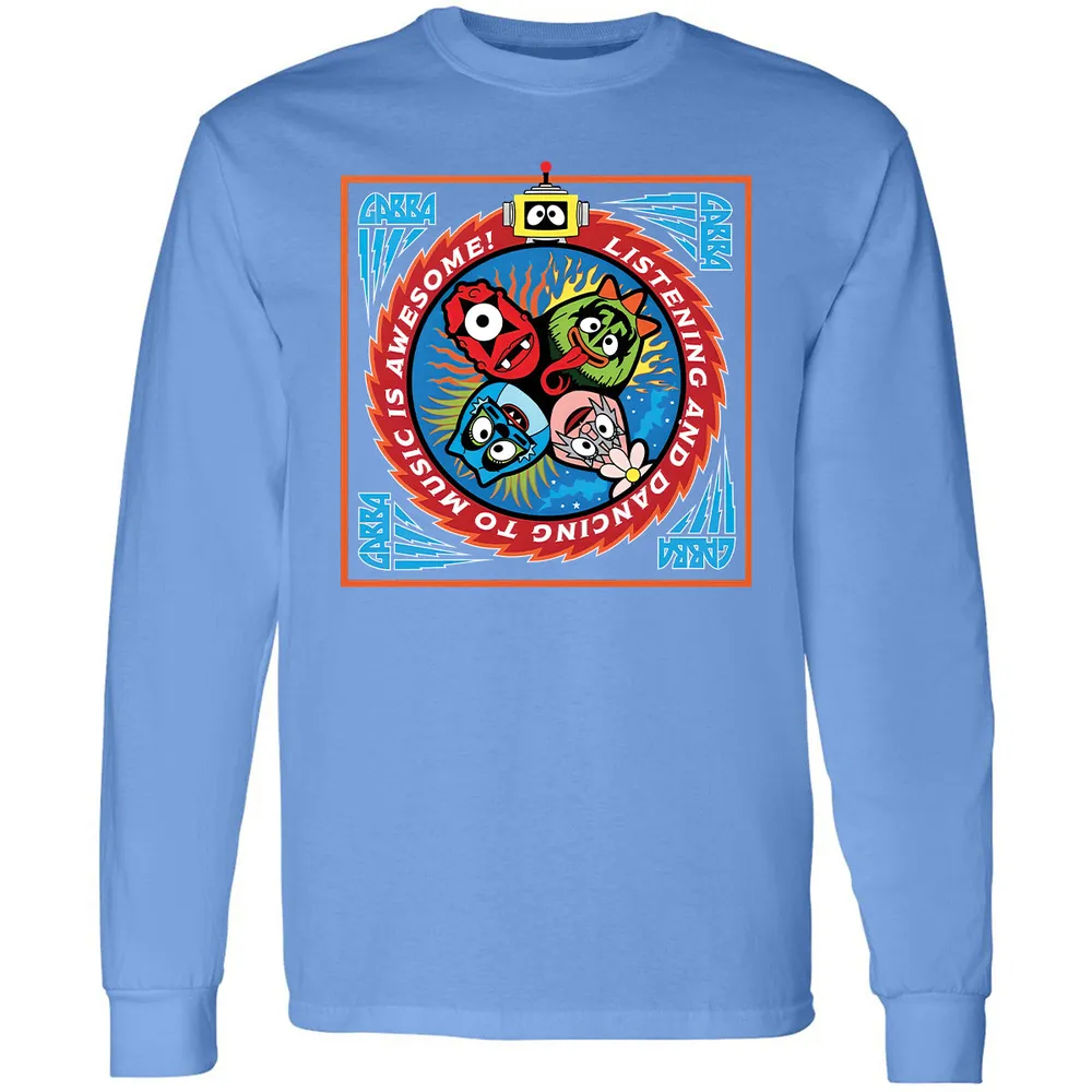 Long Sleeve T-Shirt - Black - Carolina Blue - 12