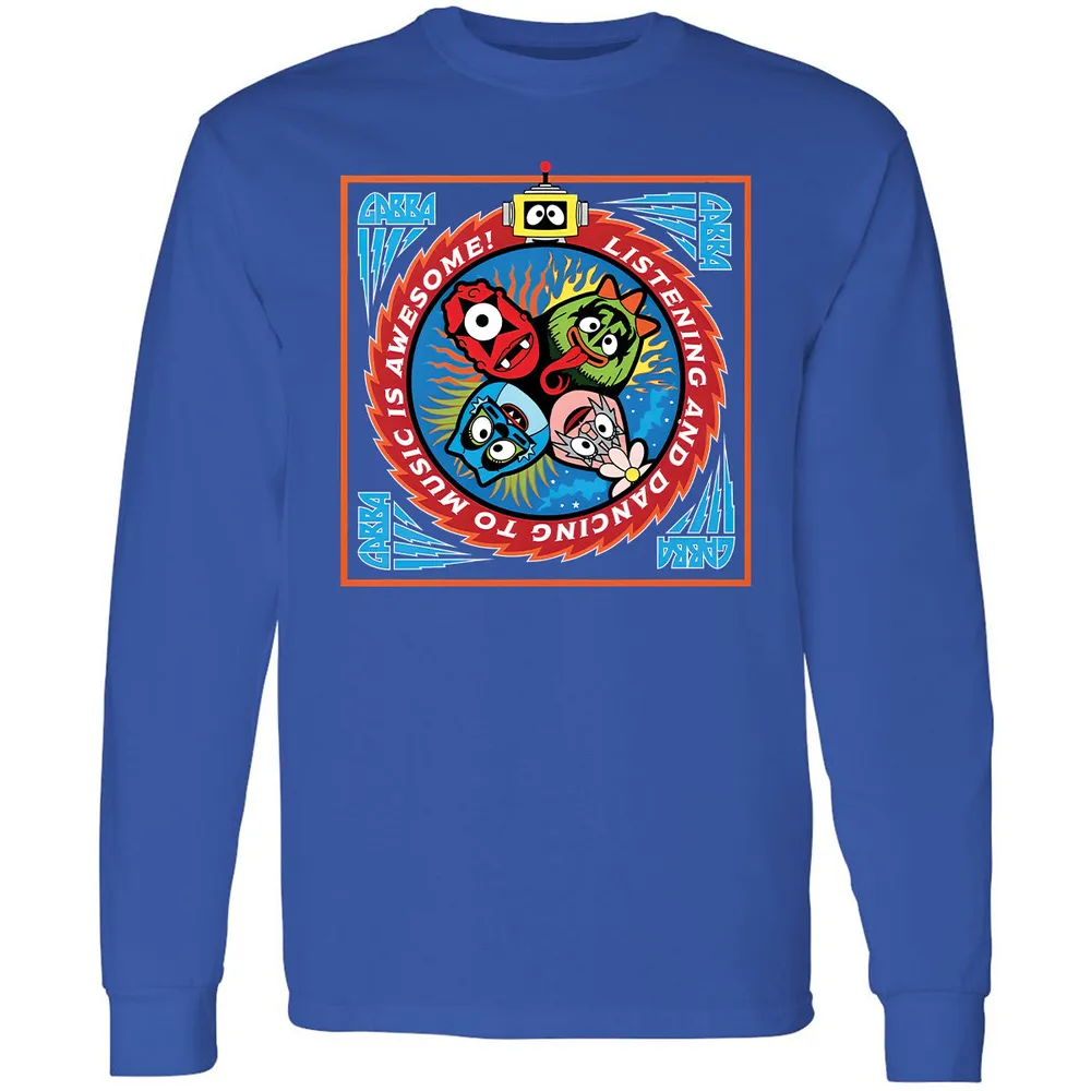 Long Sleeve T-Shirt - Black - Royal - 8