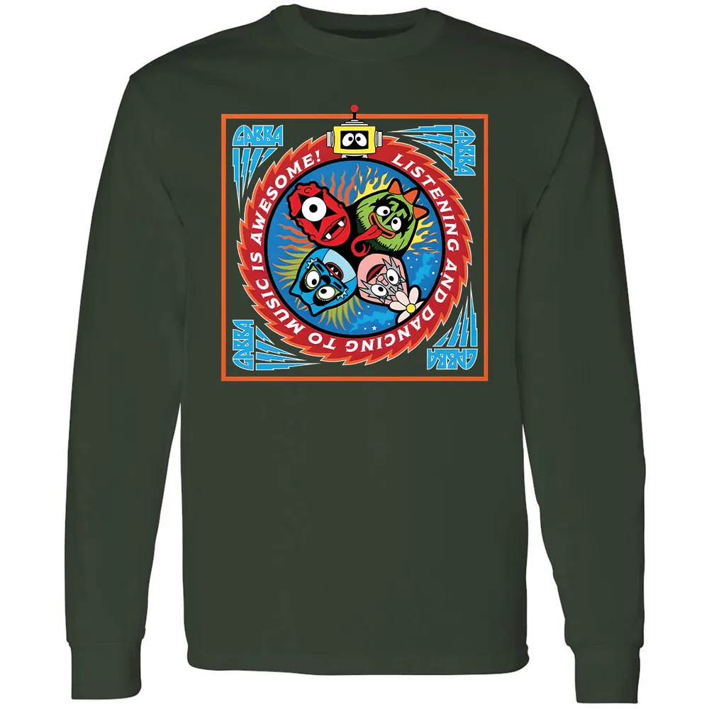Long Sleeve T-Shirt - Black - Forest Green - 4