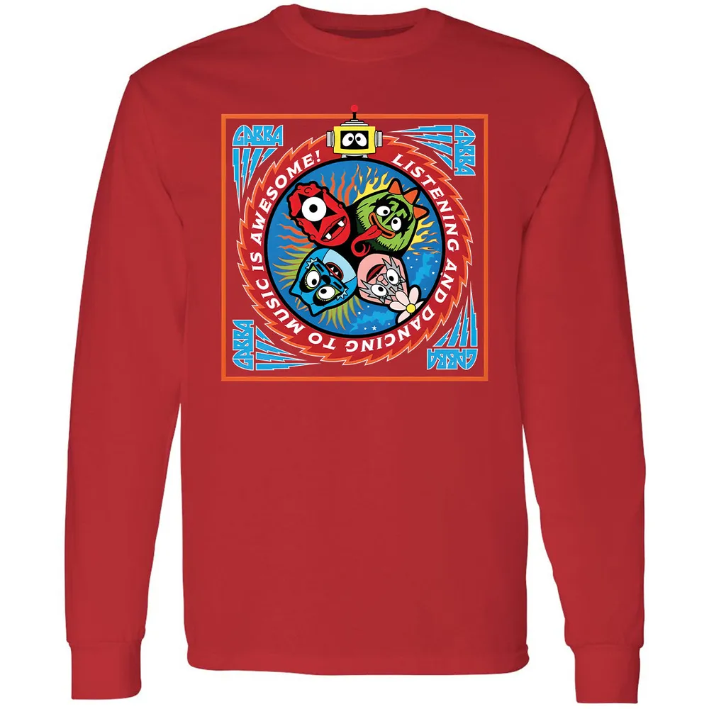 Long Sleeve T-Shirt - Black - Red - 14