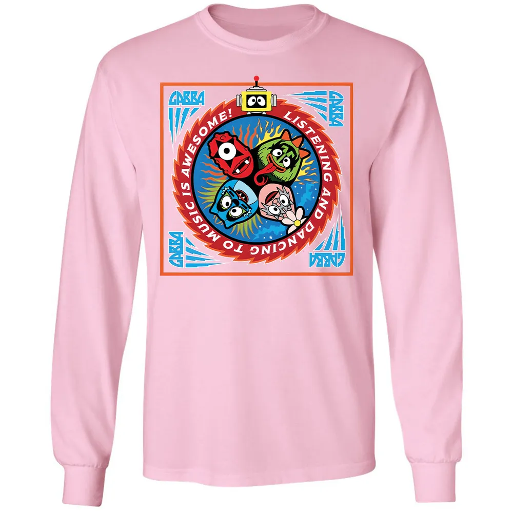 Long Sleeve T-Shirt - Black - Light Pink - 3