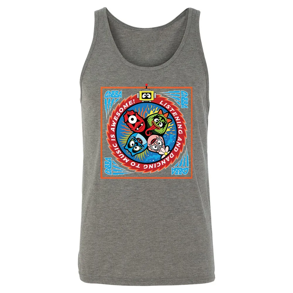 Listening and Dancing Yo Gabba Gabba! - Grey Triblend - 8