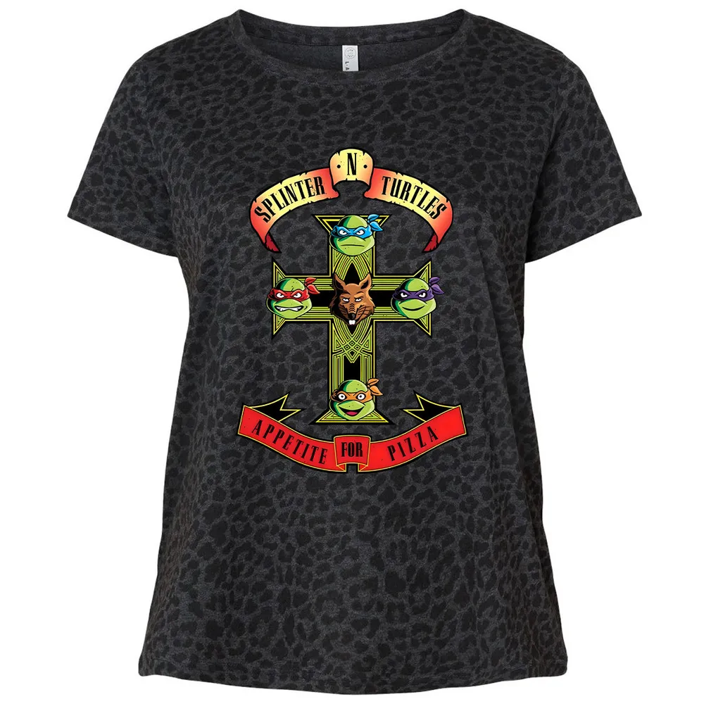 Ladies Curvy Jersey - L2WFK5S3 - Black Leopard - 11