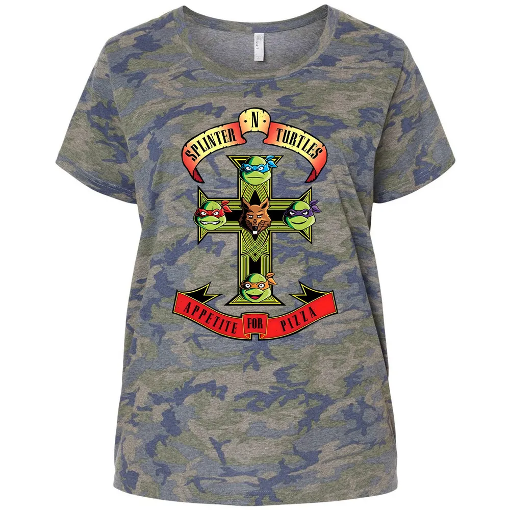 Ladies Curvy Jersey - L2WFK5S3 - Vintage Camo - 5
