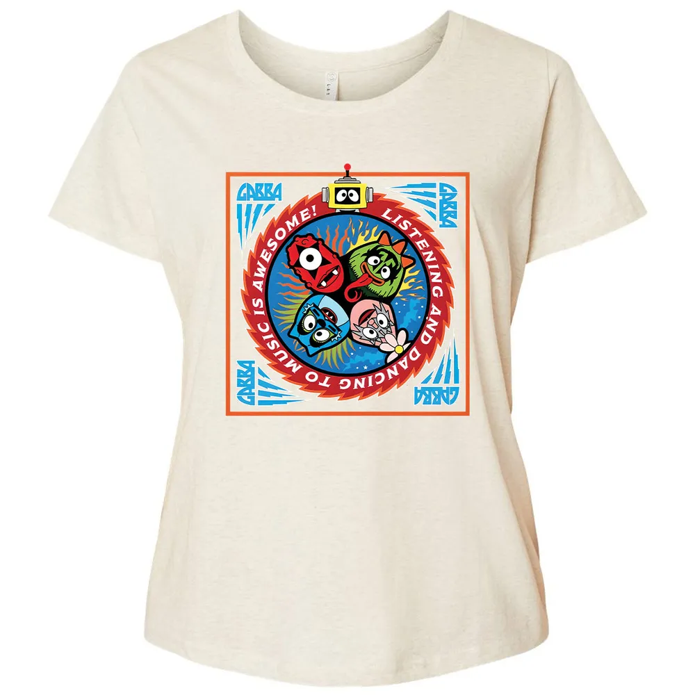 Listening and Dancing Yo Gabba Gabba! - Natural Heather - 8