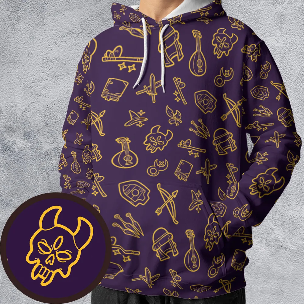 Base Classes All-over Print Hoodie - 1