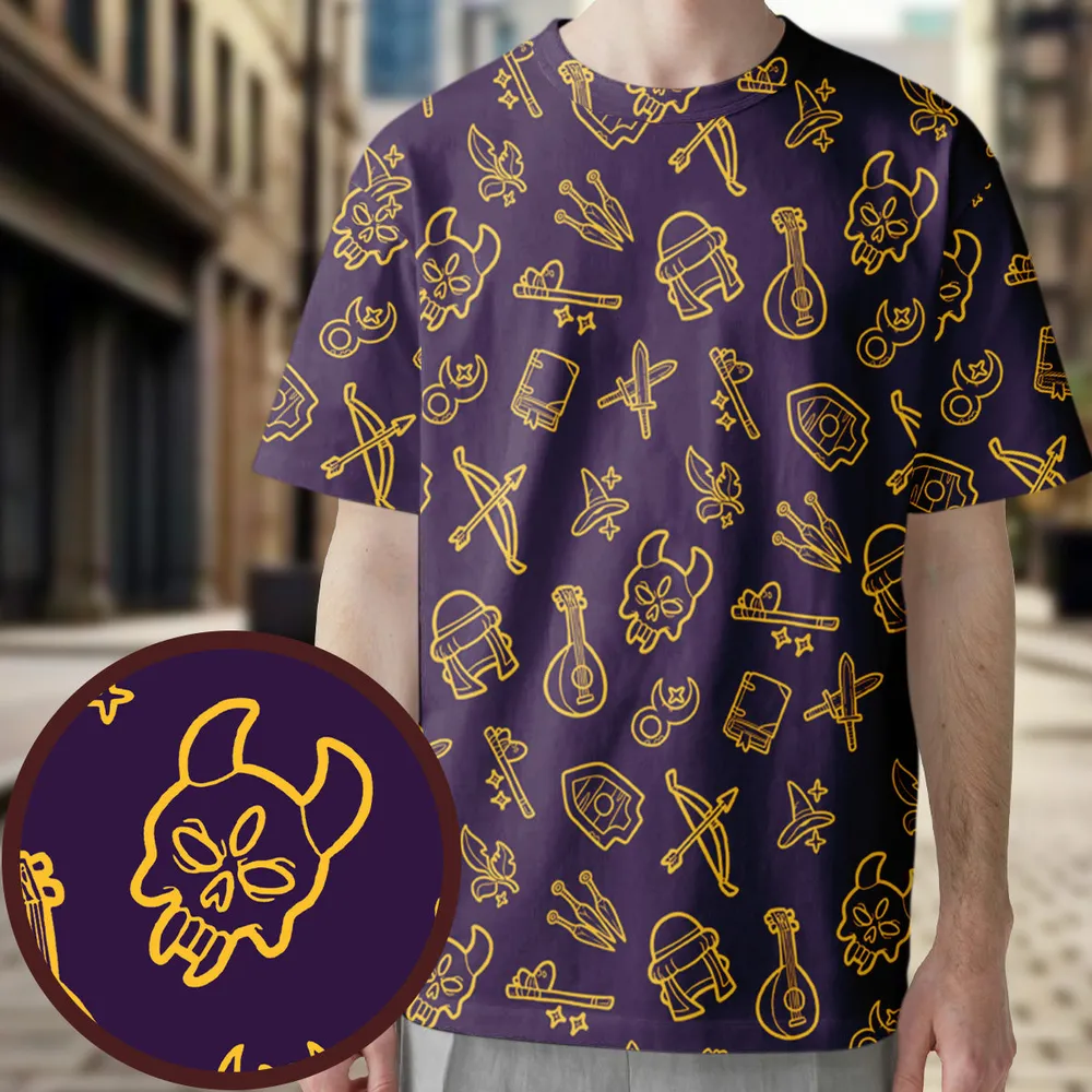 Base Classes All-Over Print Unisex T-Shirt - 1