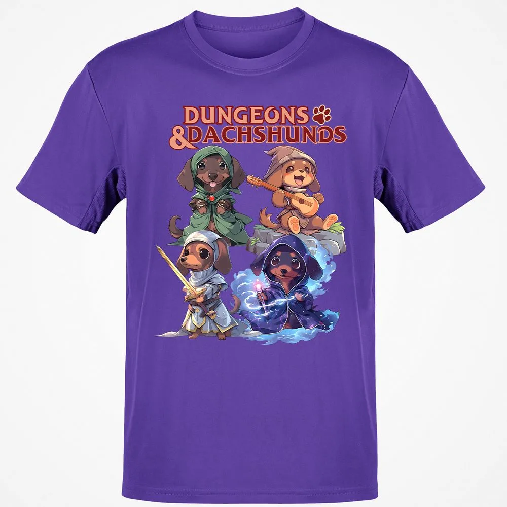 Dungeons & Dachshunds T-Shirt - Purple - 9