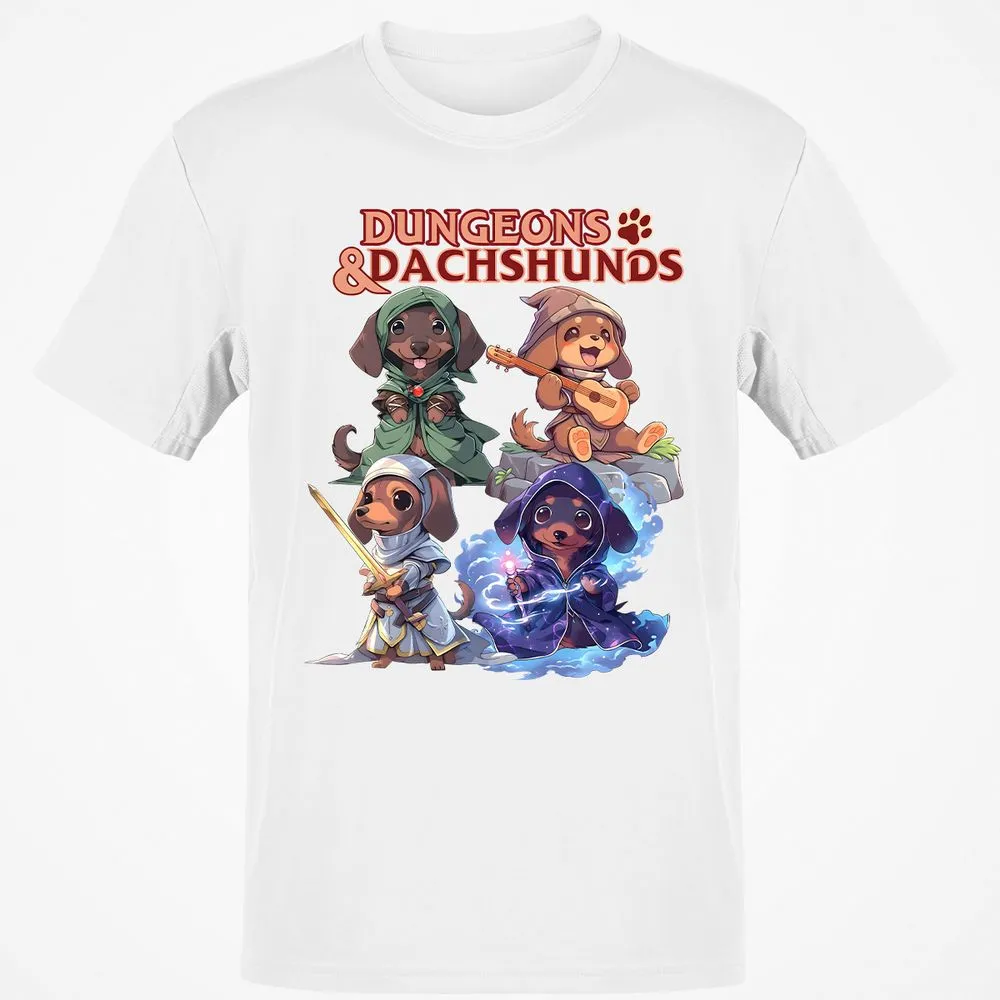 Dungeons & Dachshunds T-Shirt - White - 12