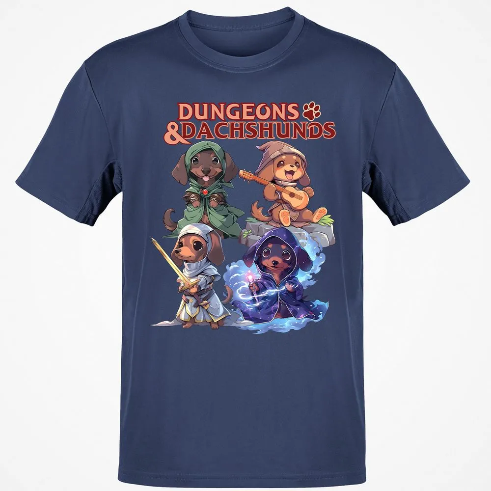 Dungeons & Dachshunds T-Shirt - Navy - 7