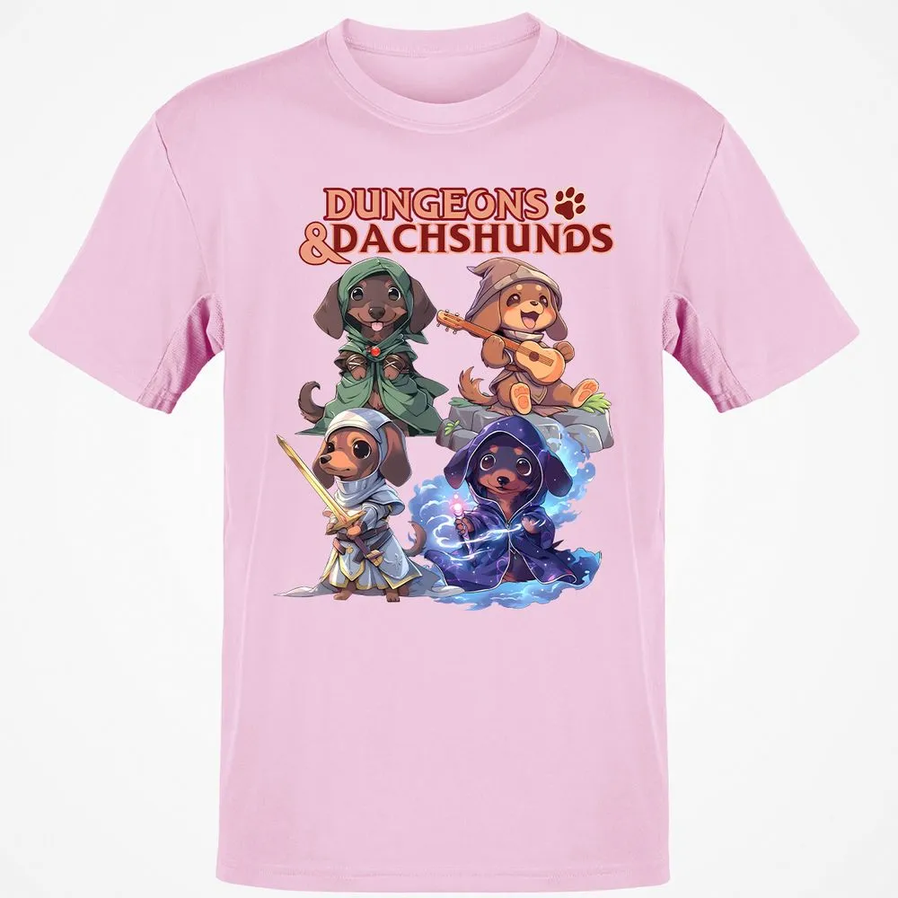 Dungeons & Dachshunds T-Shirt - Light Pink - 5