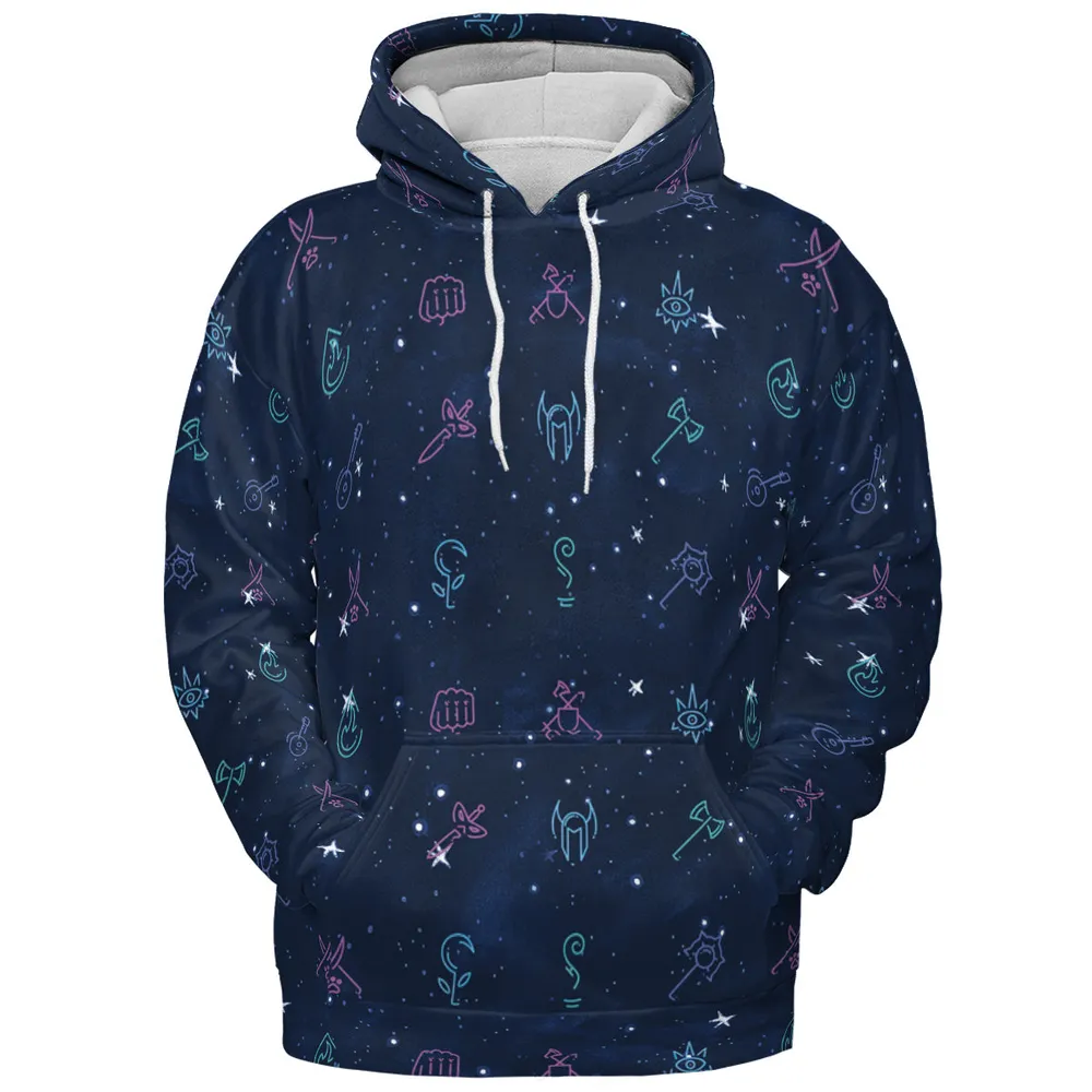 RPG Class Icons All-over Print Hoodie - 2