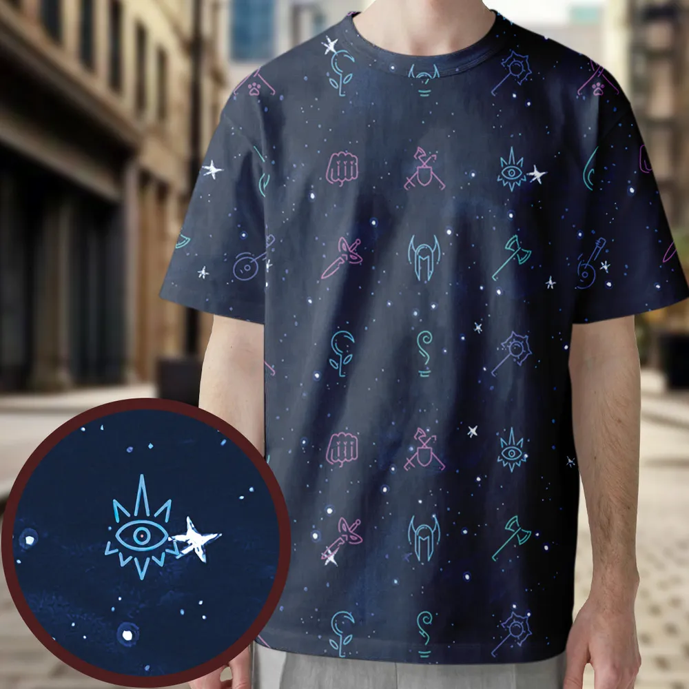 RPG Class Icons All-Over Print Unisex T-Shirt - 1