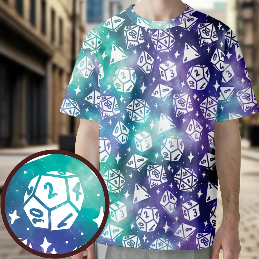 Gamer D20 Dice All-Over Print Unisex T-Shirt - 1