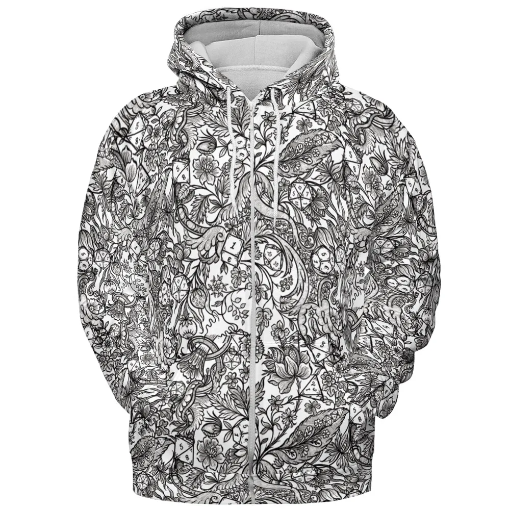 Fantasy Flower Dice All-over Print Hoodie - 3