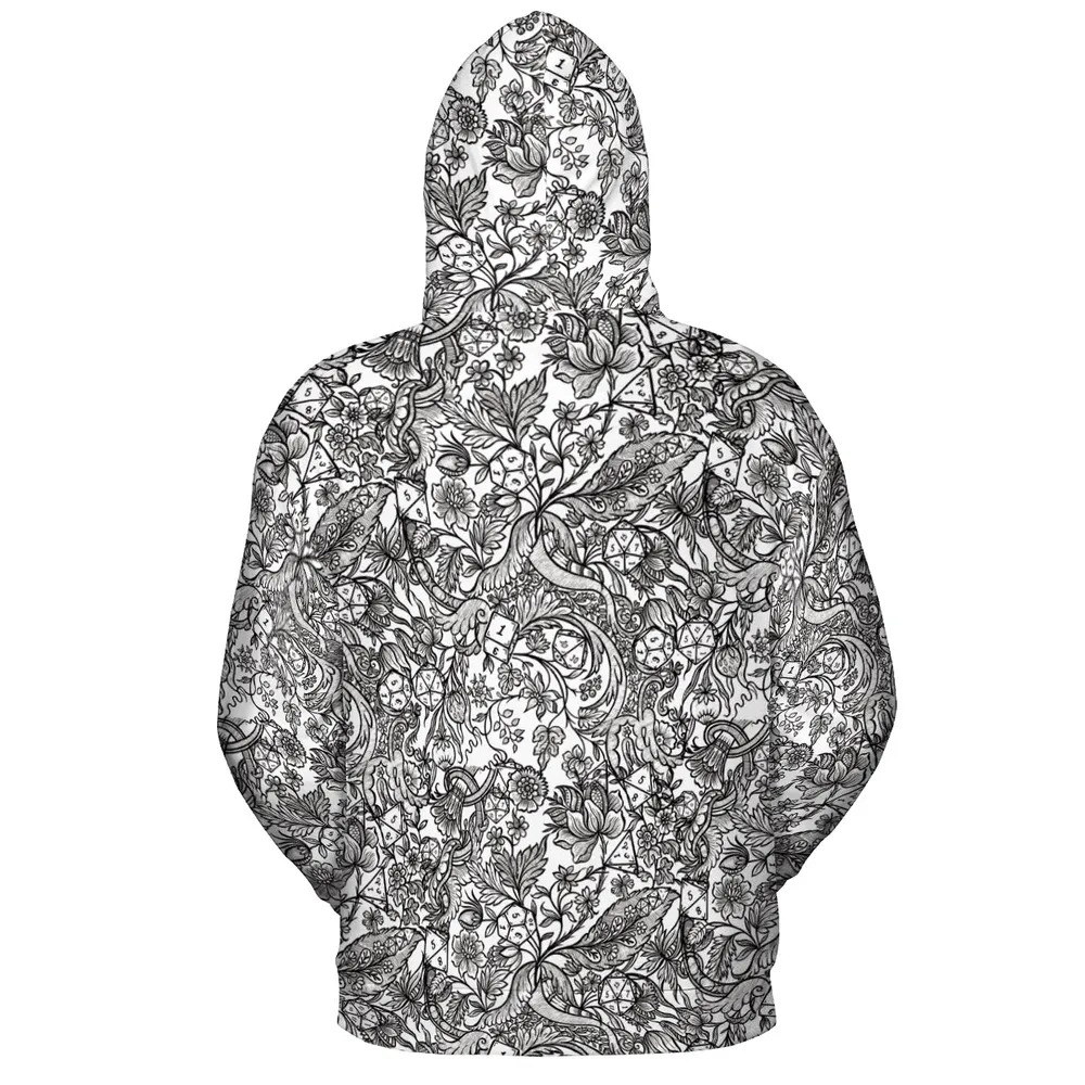Fantasy Flower Dice All-over Print Hoodie - 4