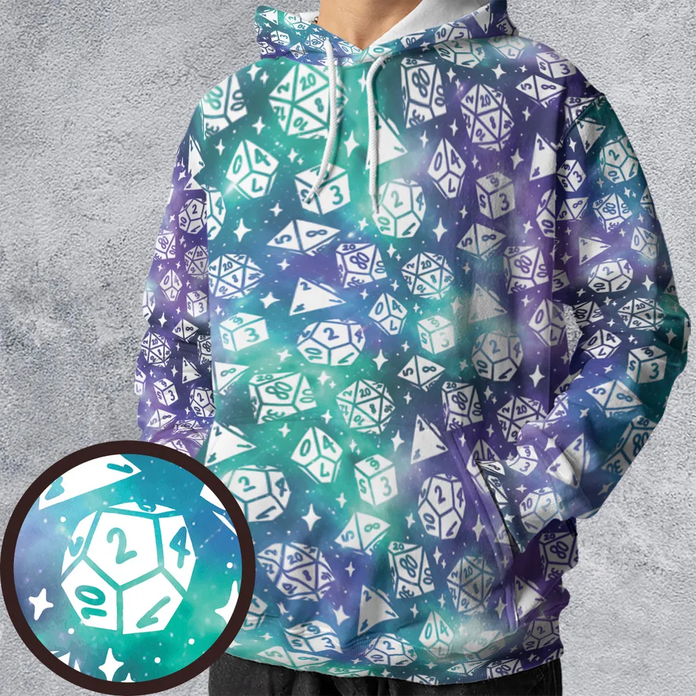 Gamer D20 Dice All-over Print Hoodie - 1