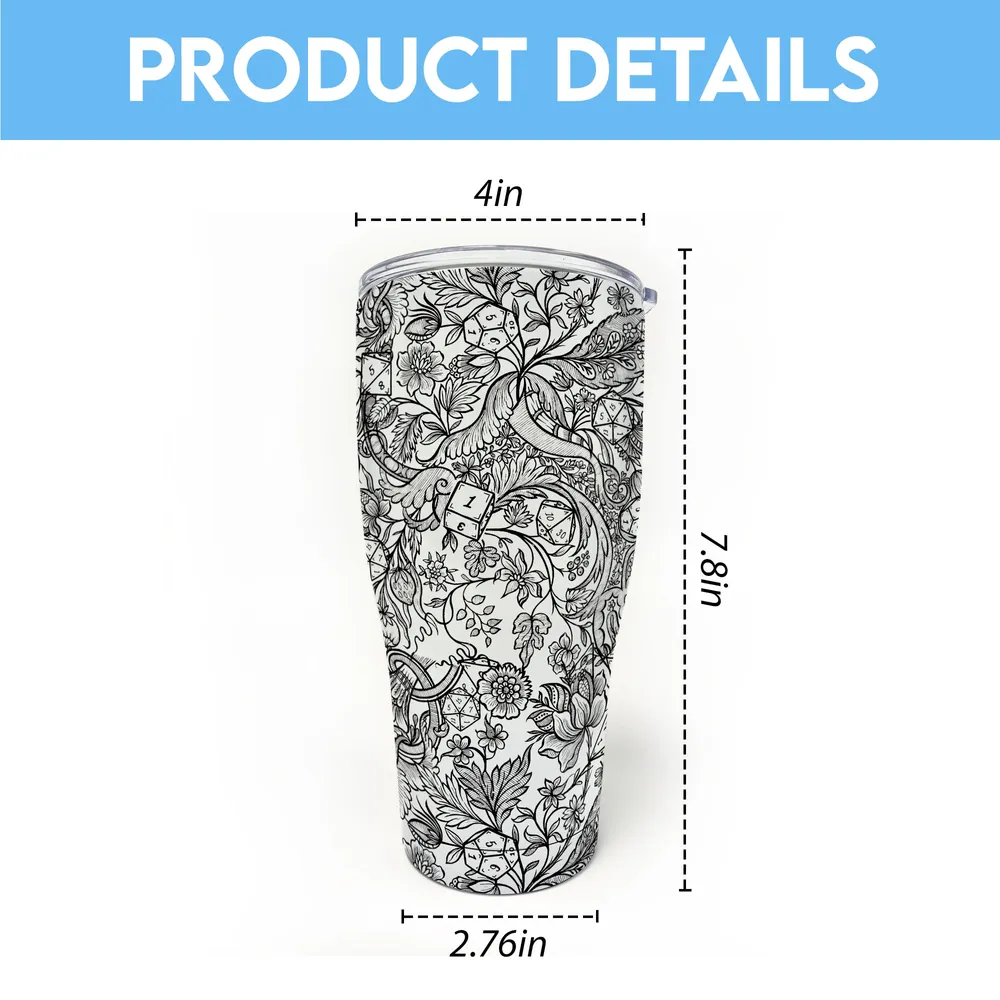 Fantasy Flower Dice Tumbler - 5