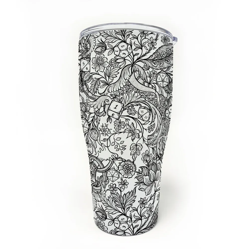 Fantasy Flower Dice Tumbler - 8