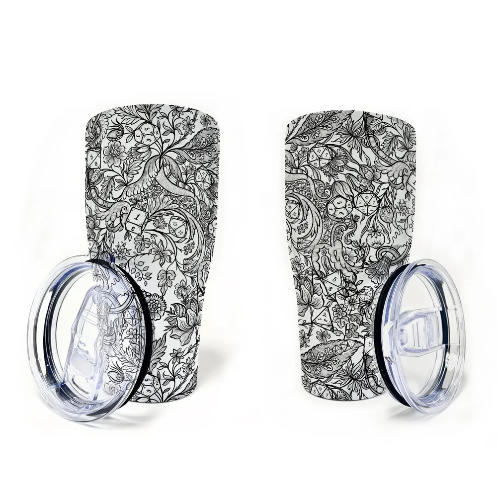 Fantasy Flower Dice Tumbler - 9