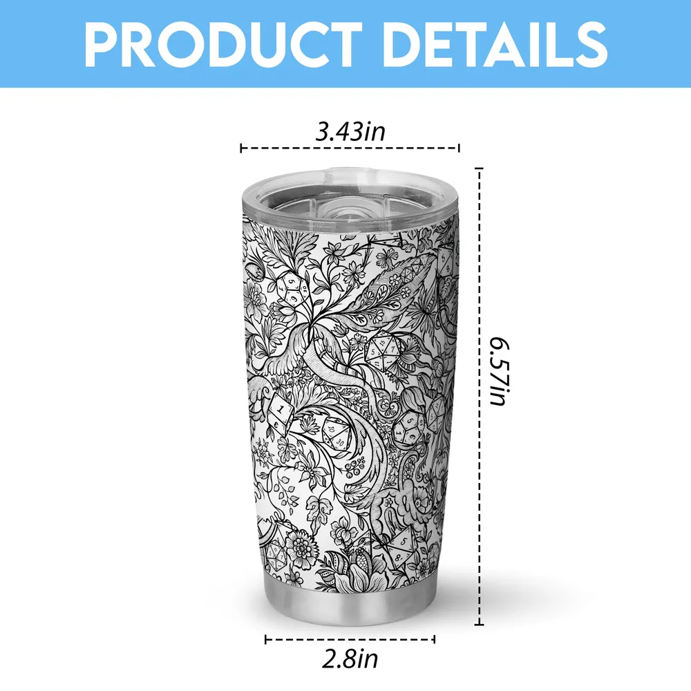 Fantasy Flower Dice Tumbler - 4