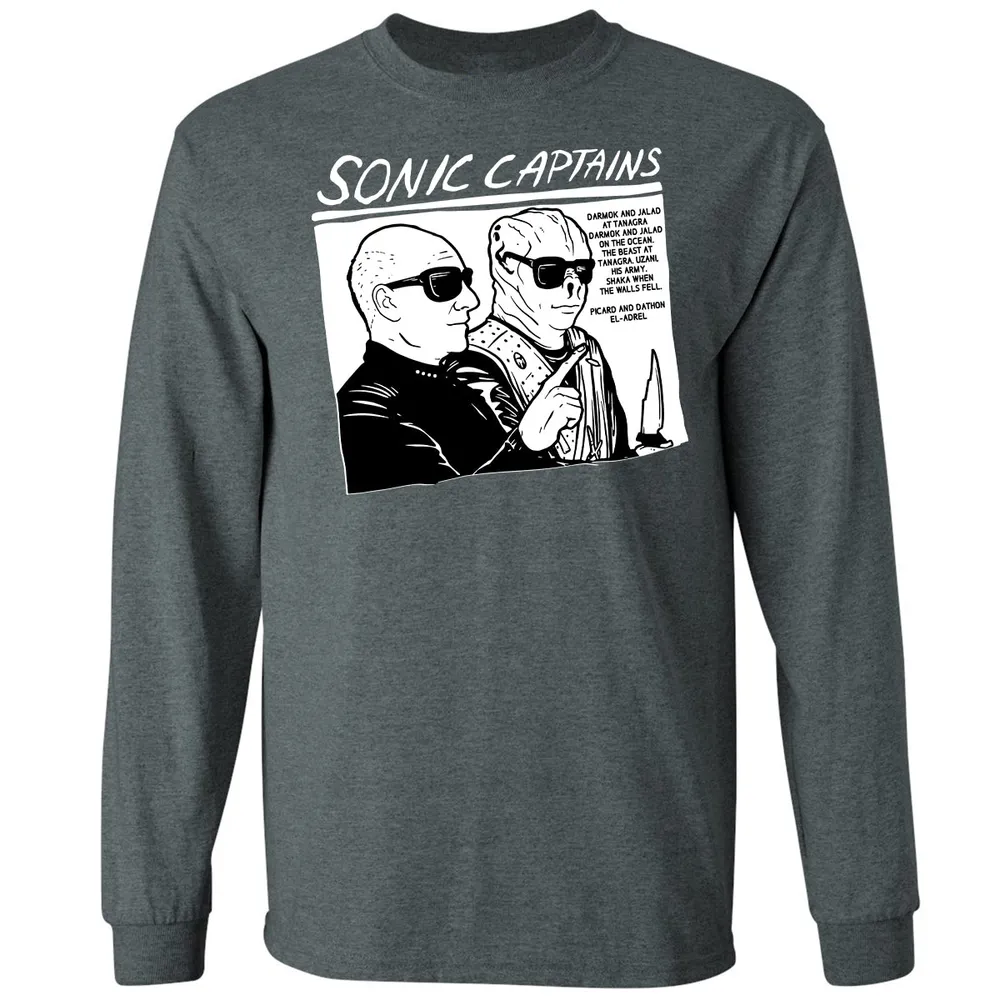 Long Sleeve T-Shirt - W8GXFZ64 - Dark Heather - 15