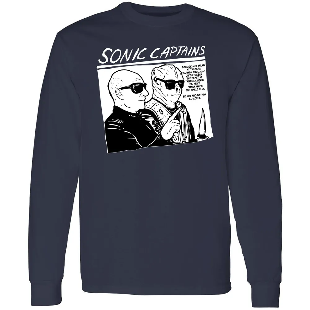 Long Sleeve T-Shirt - W8GXFZ64 - Navy - 2