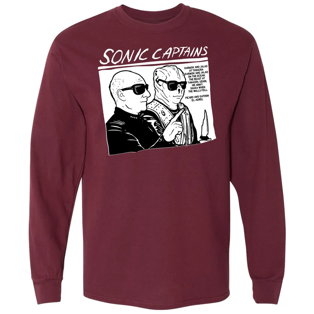 Long Sleeve T-Shirt - W8GXFZ64 - Maroon - 11