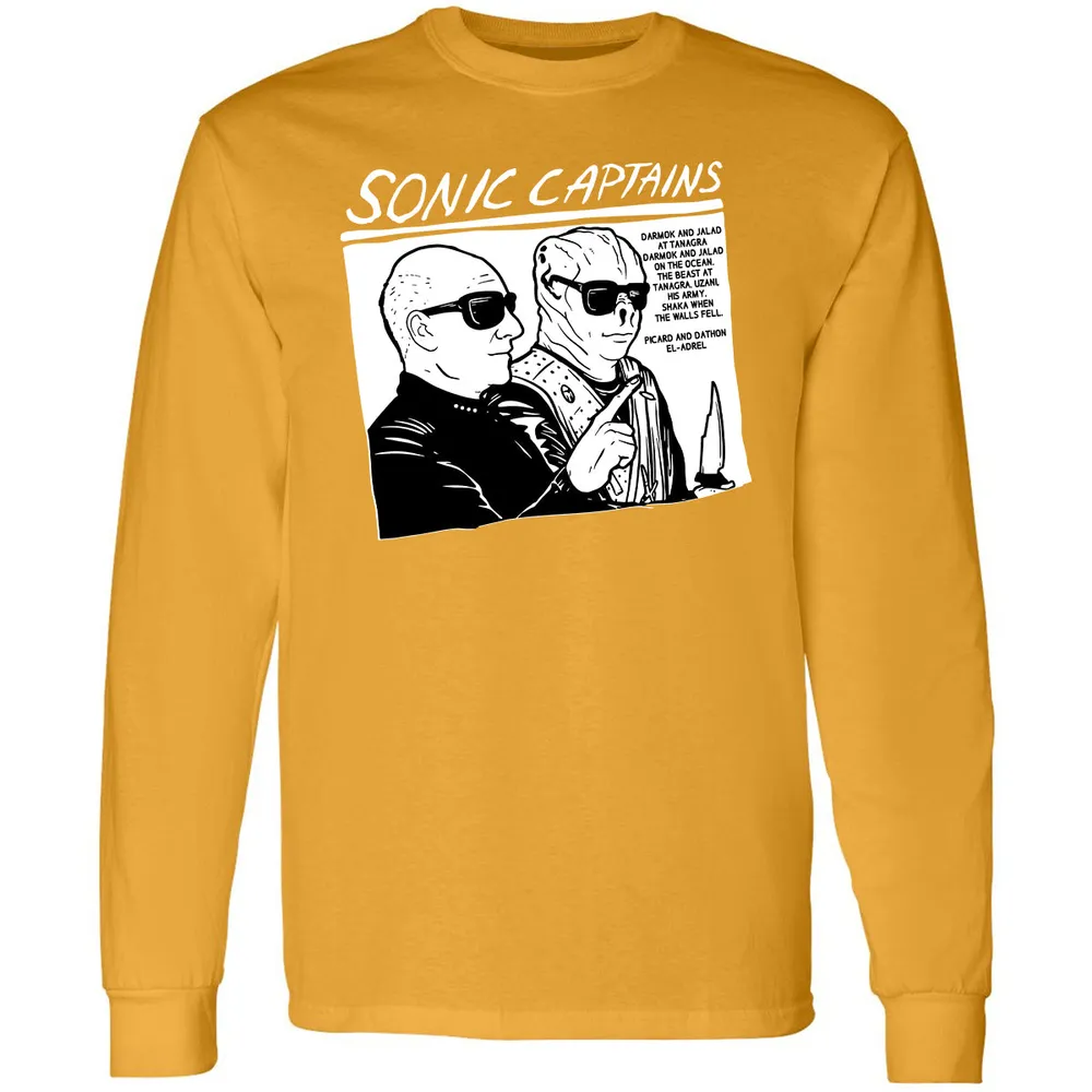 Long Sleeve T-Shirt - W8GXFZ64 - Gold - 9