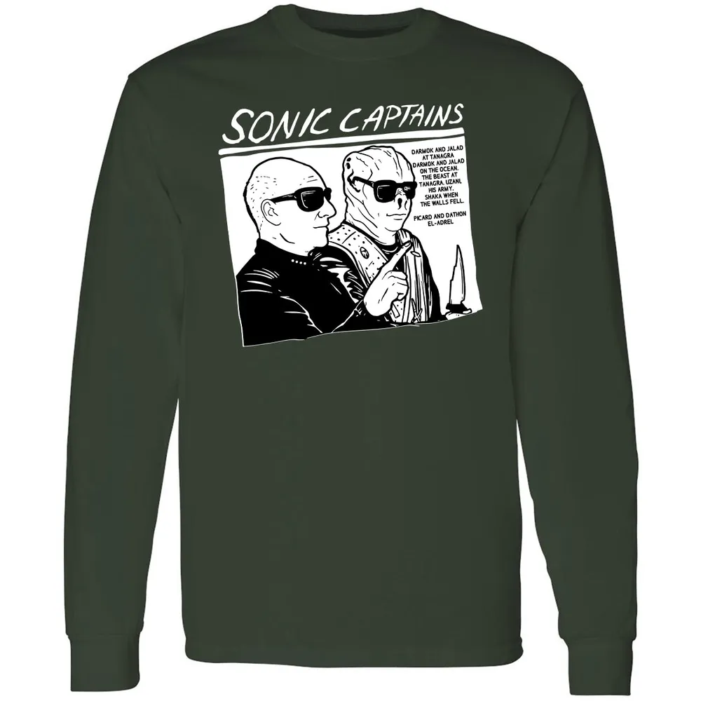 Long Sleeve T-Shirt - W8GXFZ64 - Forest Green - 4
