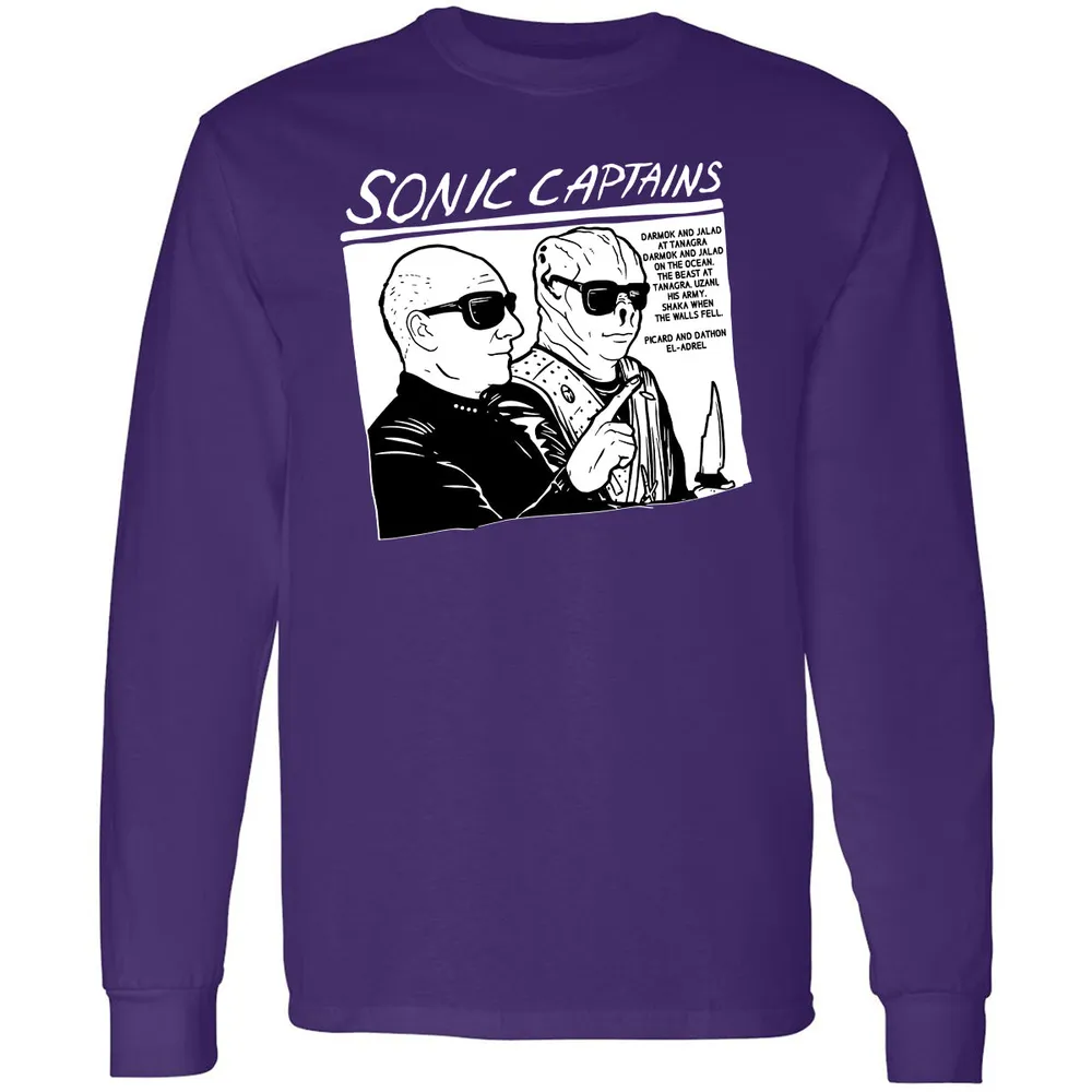 Long Sleeve T-Shirt - W8GXFZ64 - Purple - 13