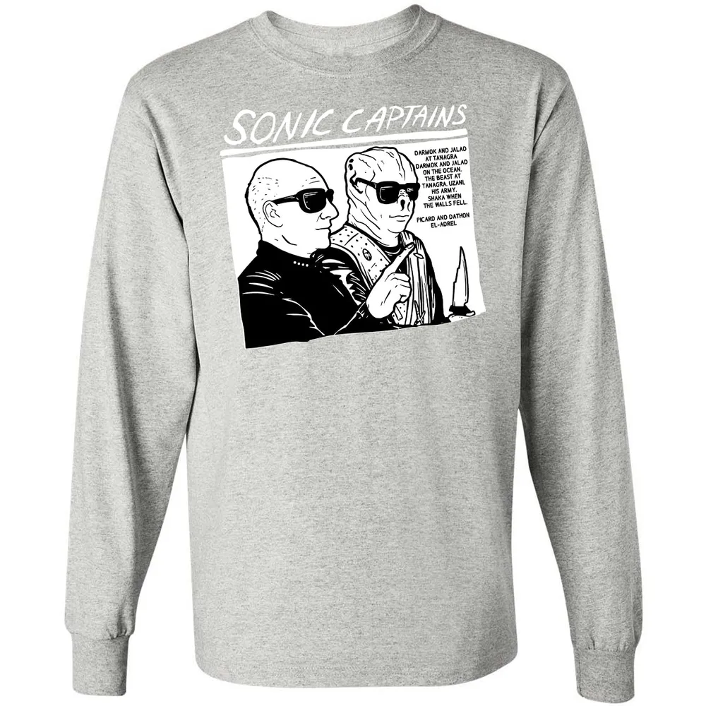 Long Sleeve T-Shirt - W8GXFZ64 - Ash - 7