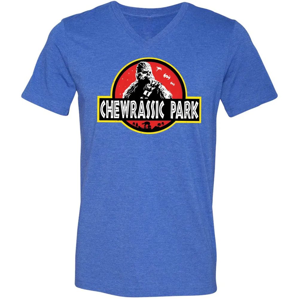 Unisex V-Neck T-Shirt - SQB3SM22 - Heather True Royal - 14